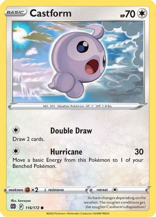 Castform 116 SWSH09 Brilliant Stars - Common