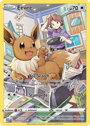 Eevee TG11 - Holofoil SWSH09 Brilliant Stars Trainer Gallery - Ultra Rare
