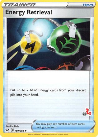 Energy Retrieval - 160/202 (#25 Cinderace Stamped)/202 Battle Academy 2022 - Promo