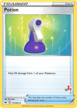 Potion - 177/202 (#42 Cinderace Stamped)/202 Battle Academy 2022 - Promo