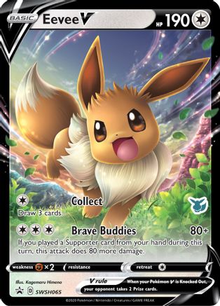 Eevee V (Eevee Stamped) SWSH065 - Holofoil Battle Academy 2022 - Promo
