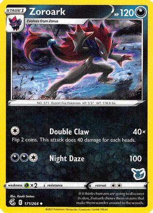 Zoroark - 171/264 (Eevee Stamped)/264 Battle Academy 2022 - Promo