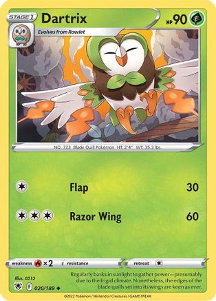 Dartrix 020 SWSH10 Astral Radiance - Uncommon