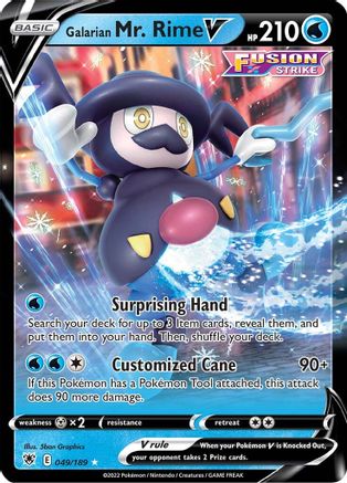 Galarian Mr. Rime V 049 - Holofoil SWSH10 Astral Radiance - Ultra Rare