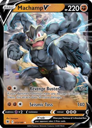 Machamp V 072 - Holofoil SWSH10 Astral Radiance - Ultra Rare