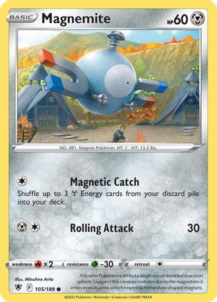 Magnemite 105 SWSH10 Astral Radiance - Common