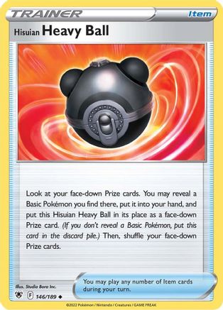 Hisuian Heavy Ball 146 - Reverse Holofoil SWSH10 Astral Radiance - Uncommon
