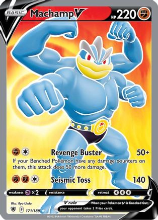 Machamp V (Full Art) 171 - Holofoil SWSH10 Astral Radiance - Ultra Rare