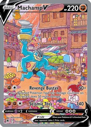Machamp V (Alternate Full Art) 172 - Holofoil SWSH10 Astral Radiance - Ultra Rare
