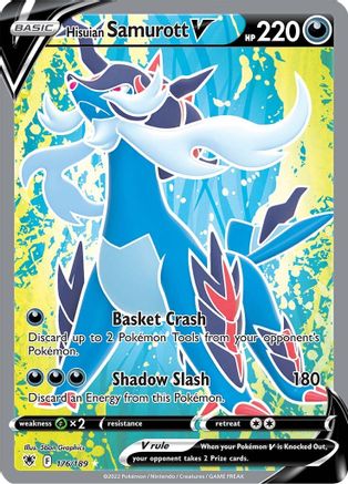 Hisuian Samurott V (Full Art) 176 - Holofoil SWSH10 Astral Radiance - Ultra Rare