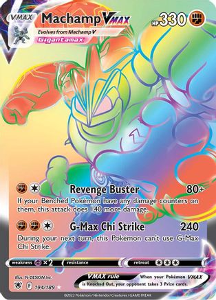 Machamp VMAX (Secret) 194 - Holofoil SWSH10 Astral Radiance - Secret Rare