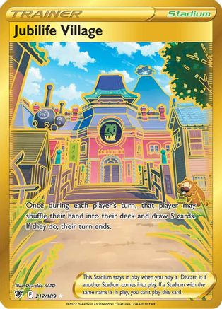 Jubilife Village (Secret) 212 - Holofoil SWSH10 Astral Radiance - Secret Rare