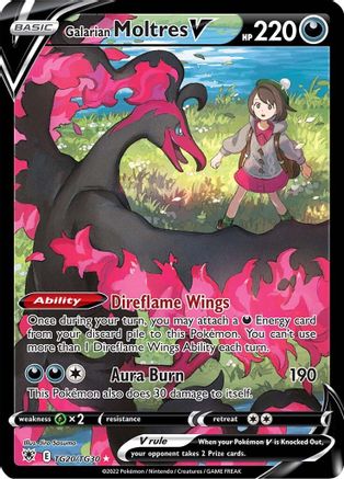 Galarian Moltres V TG20 - Holofoil SWSH10 Astral Radiance Trainer Gallery - Ultra Rare