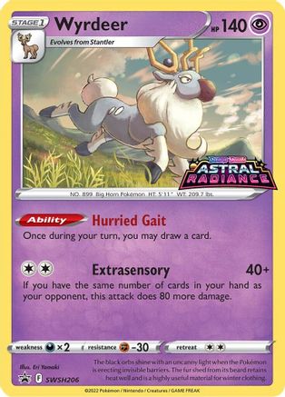 Wyrdeer SWSH206 - Holofoil SWSH Sword & Shield Promo Cards - Promo