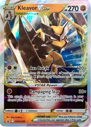 Kleavor VSTAR SWSH249 - Holofoil SWSH Sword & Shield Promo Cards - Promo