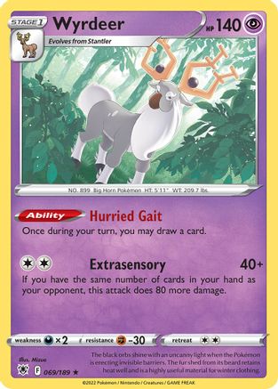 Wyrdeer - 069/189/189 Deck Exclusives - Rare