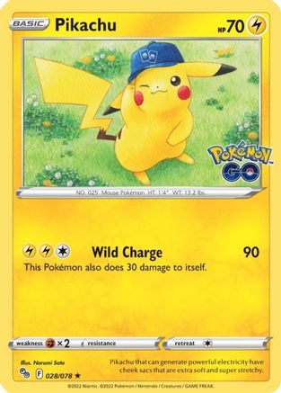 Pikachu (28) (28) 028 - Holofoil Pokemon GO - Holo Rare