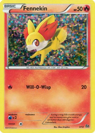 Fennekin - 3/12/12 - Holofoil McDonalds Promos 2016 - Promo