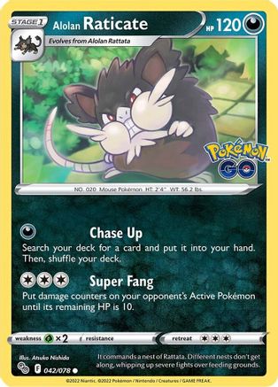 Alolan Raticate 042 Pokemon GO - Common