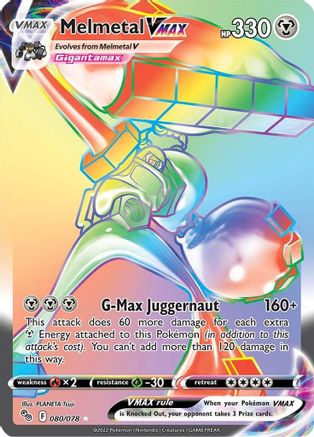 Melmetal VMAX (Secret) 080 - Holofoil Pokemon GO - Secret Rare