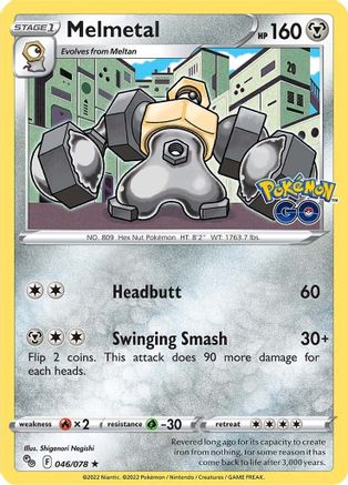 Melmetal 046 - Holofoil Pokemon GO - Holo Rare