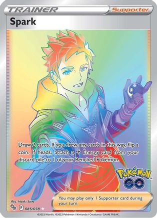 Spark (Secret) 085 - Holofoil Pokemon GO - Secret Rare