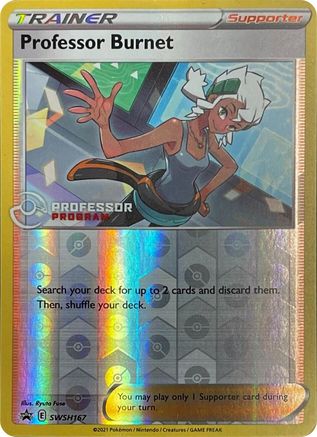 Professor Burnet - SWSH167 (2021) - Reverse Holofoil Professor Program Promos - Promo