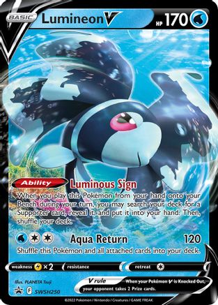 Lumineon V SWSH250 - Holofoil SWSH Sword & Shield Promo Cards - Promo