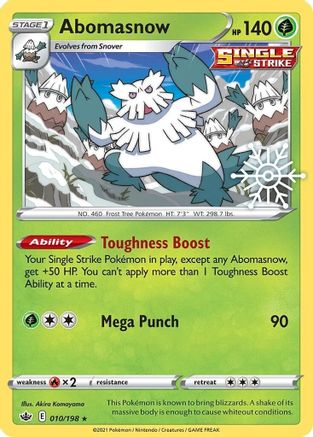 Abomasnow (Holiday Calendar) 010/198 - Holofoil Miscellaneous Cards & Products - Promo