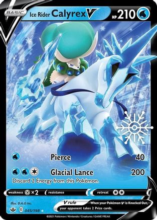 Ice Rider Calyrex V (Holiday Calendar) 045/198 - Holofoil Miscellaneous Cards & Products - Promo