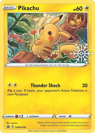 Pikachu (Holiday Calendar) SWSH153 - Holofoil SWSH Sword & Shield Promo Cards - Promo