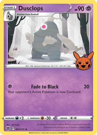 Dusclops 061 Trick or Trade BOOster Bundle - Promo