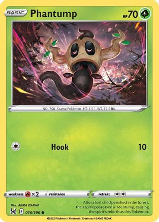 Phantump 016 SWSH11 Lost Origin - Common