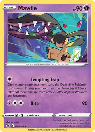 Mawile 071 - Reverse Holofoil SWSH11 Lost Origin - Common