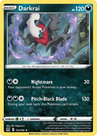 Darkrai 120 - Holofoil SWSH11 Lost Origin - Holo Rare