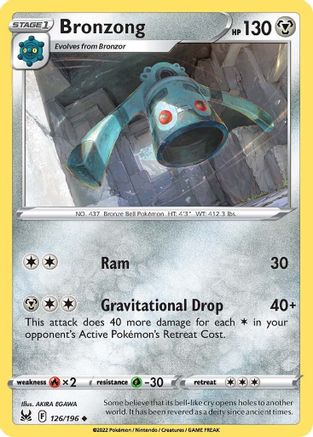 Bronzong 126 SWSH11 Lost Origin - Uncommon