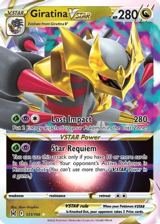 Giratina VSTAR 131 - Holofoil SWSH11 Lost Origin - Ultra Rare