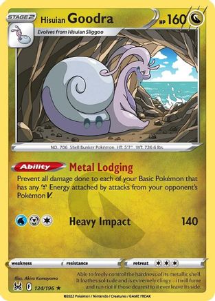 Hisuian Goodra 134 - Holofoil SWSH11 Lost Origin - Holo Rare