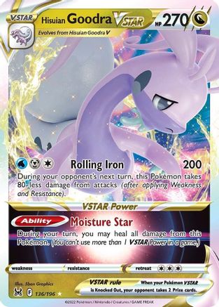 Hisuian Goodra VSTAR 136 - Holofoil SWSH11 Lost Origin - Ultra Rare