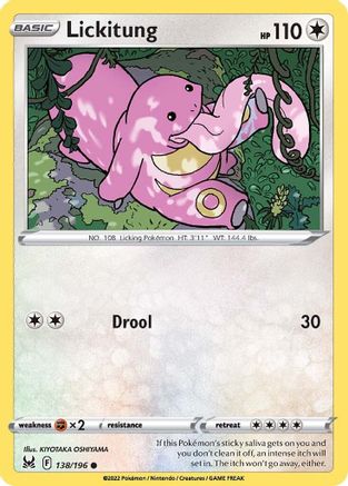 Lickitung 138 SWSH11 Lost Origin - Common