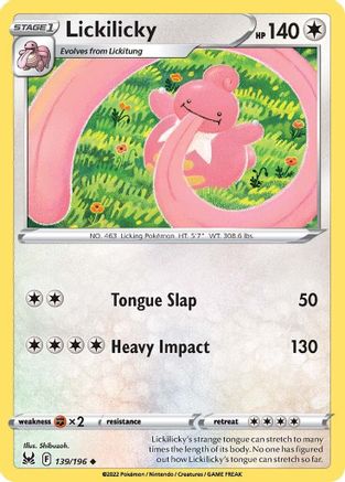 Lickilicky 139 SWSH11 Lost Origin - Uncommon