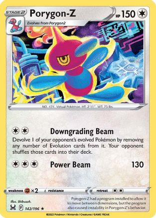 Porygon-Z 142 - Reverse Holofoil SWSH11 Lost Origin - Rare