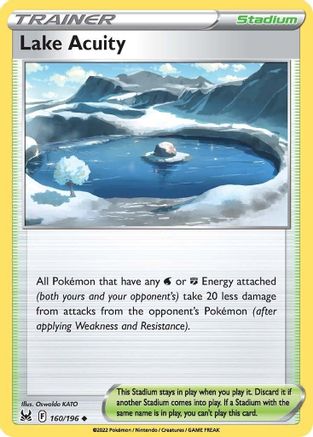 Lake Acuity 160 - Reverse Holofoil SWSH11 Lost Origin - Uncommon