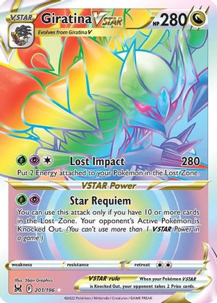 Giratina VSTAR (201) (Secret) (201) 201 - Holofoil SWSH11 Lost Origin - Secret Rare