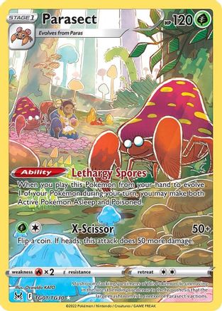 Parasect TG01 - Holofoil SWSH11 Lost Origin Trainer Gallery - Ultra Rare