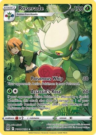 Roserade TG02 - Holofoil SWSH11 Lost Origin Trainer Gallery - Ultra Rare
