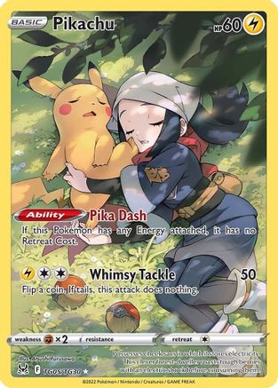 Pikachu TG05 - Holofoil SWSH11 Lost Origin Trainer Gallery - Ultra Rare