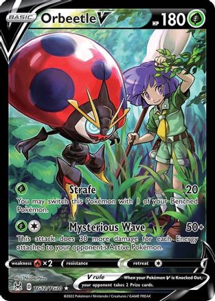 Orbeetle V TG12 - Holofoil SWSH11 Lost Origin Trainer Gallery - Ultra Rare