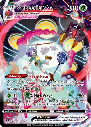 Orbeetle VMAX TG13 - Holofoil SWSH11 Lost Origin Trainer Gallery - Ultra Rare
