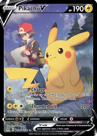Pikachu V TG16 - Holofoil SWSH11 Lost Origin Trainer Gallery - Ultra Rare